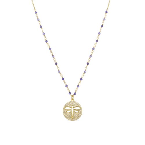 Luxenter Anyie Collier De Cristal Violet