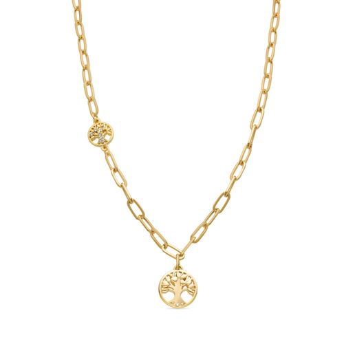 Luxenter Collier Arbre De Vie En Or Jaune 18 Carats