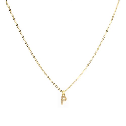 Collier Alphabet Luxenter Finition Or 18k