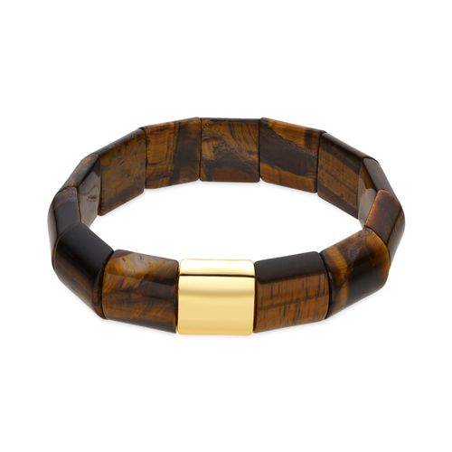 Bracelet En Oeil De Tigre Luxenter Avec Finition En Or 18k - Olahte