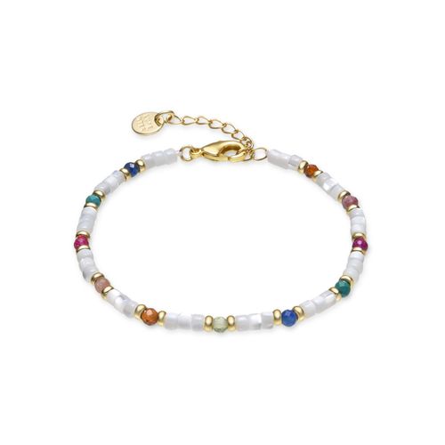Bracelet Luxenter Avec Nacre Blanche Finition Or 18k - Xolau