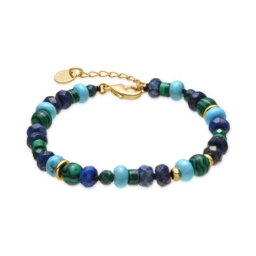 Bracelet Luxenter Avec Lapis Lazuli Naturel Finition Or 18k - Arru