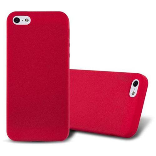 Coque Pour Apple Iphone 5 / 5s / Se 2016 En Frost Rouge Housse De Protection Étui En Silicone Tpu Flexible