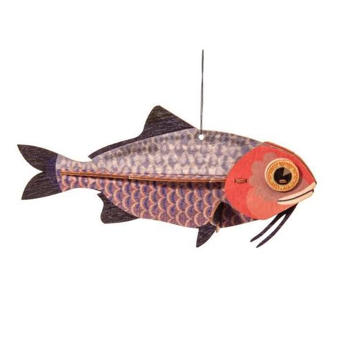 Mini Maquette Poisson 3d En Bois À Monter
