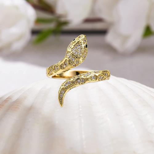 Bague serpent plaqué discount or