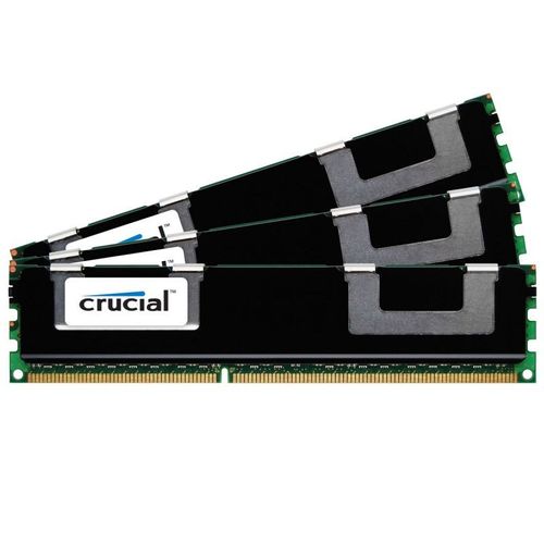 Crucial - DDR3 - kit - 24 Go: 3 x 8 Go - DIMM 240 broches - 1066 MHz / PC3-8500 - CL7 - 1.5 V - mémoire enregistré - ECC