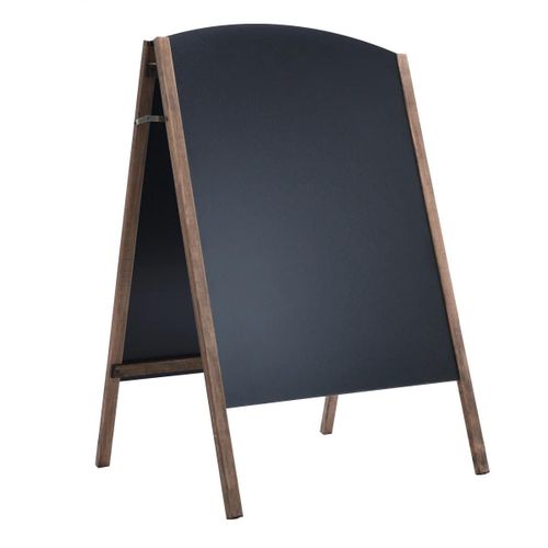Panneau ardoise publicitaire chevalet double face tableau à craie 60 x 6 x 101 cm pour restaurant hôtel marché événements Helloshop26 20_0007288