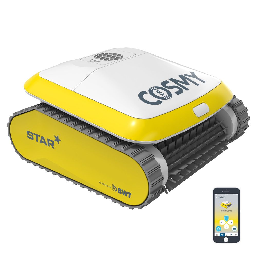 Robot de piscine connecté bwt cosmy star pour piscines jusqu'à 12m ...