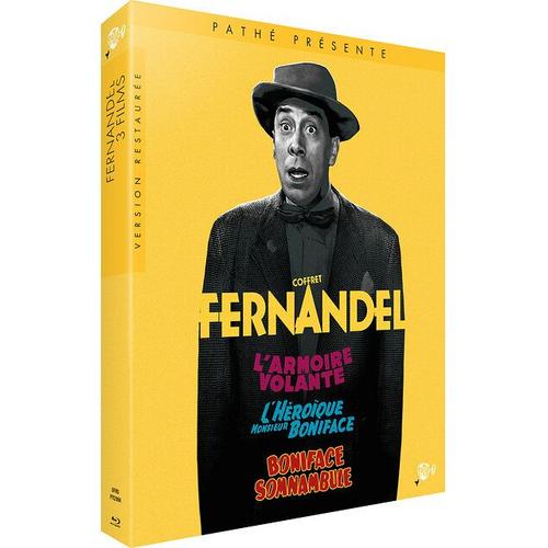 Fernandel - Coffret 3 Films : L'armoire Volante + L'héroïque Monsieur Boniface + Boniface Somnambule - Blu-Ray