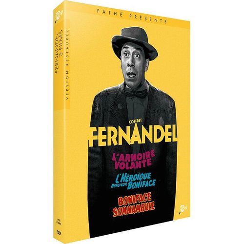 Fernandel - Coffret 3 Films : L'armoire Volante + L'héroïque Monsieur Boniface + Boniface Somnambule