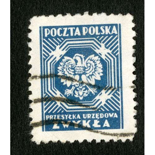 Timbre Oblitéré Poczta Polska, Przesylka Urzedowa Zwykla