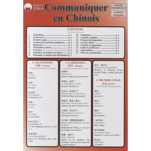 Communiquer En Chinois