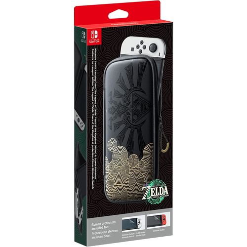 Pochette De Protection Nintendo Switch Oled Édition Zelda : Tears Of The Kingdom Et Protection D'écran