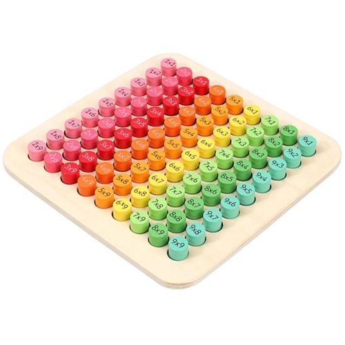 Planche De Multiplication Des Mathématiques 9x9, Jouet En Bois, Méthode Montessori, Apprentissage Numérique, Éducation Précoce
