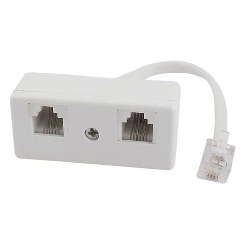 Adaptateur de connecteur RJ11 mâle à femelle 6P4C, séparateur de ligne téléphonique