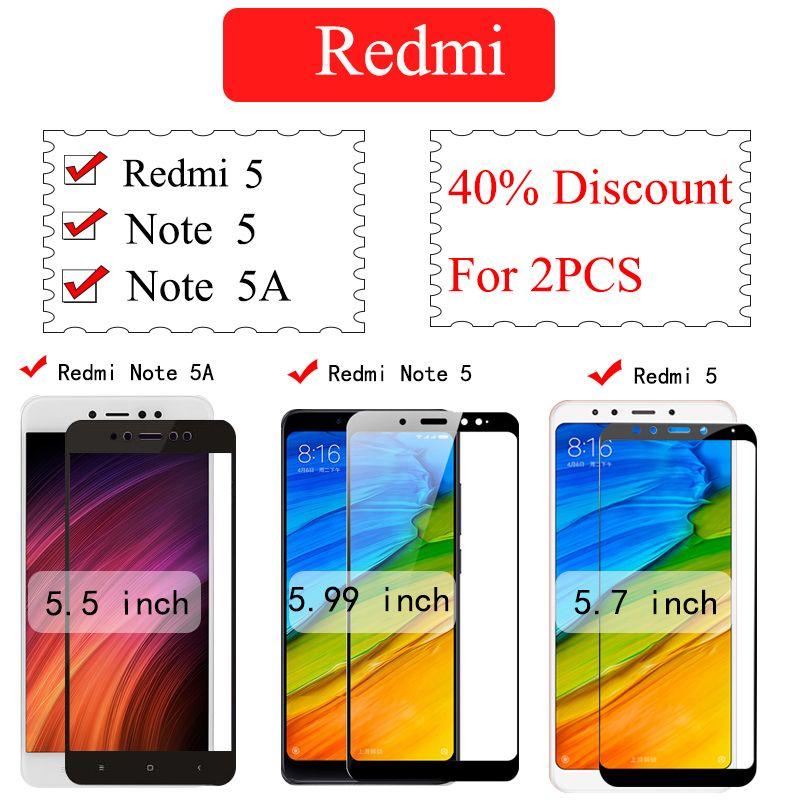 Protecteur D'cran, En Verre Tremp Pour Xiaomi Redmi Note 5... - 2