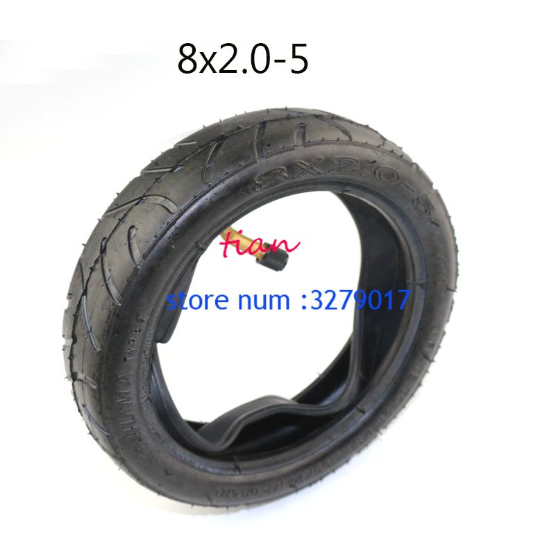 Chambre à air et pneu 8X2.0 5 de haute qualité pour scooter électrique, pneu  8 pouces pour bébé, 8x2.00 5