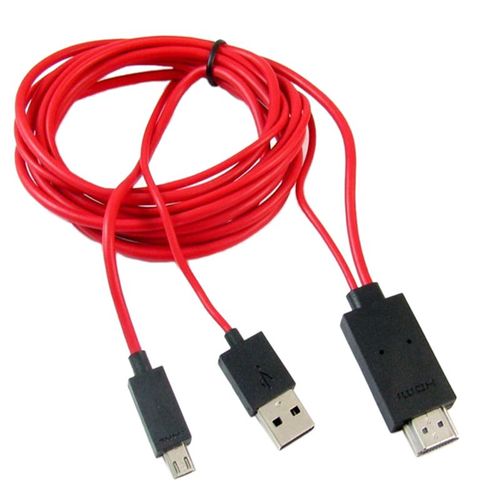 Adaptateur Micro USB vers HDMI HD 1080P, câble TV, pour téléphones Samsung Android, 1 pièce