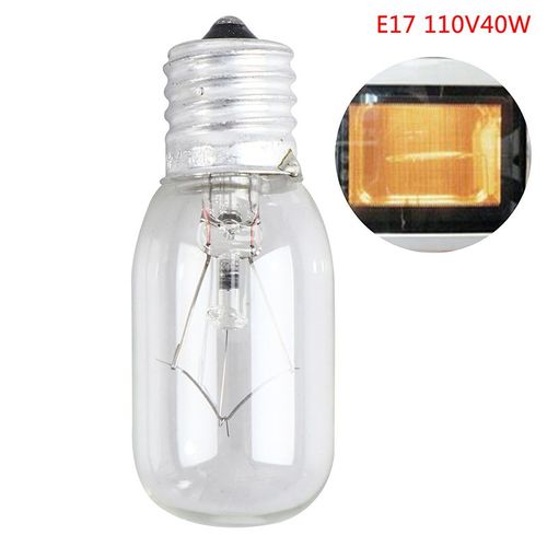 Ampoule de four à haute température 40w, lumière de réfrigérateur à micro ondes E17 grille pain/ampoule à vapeur