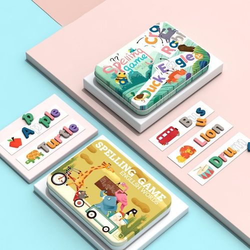 Jeu D'orthographe Pour Enfants, Jeu De Puzzle Alphabet, Développement Du Vocabulaire Et Des Compétences En Orthographe, Jouets Pour Tout-Petits