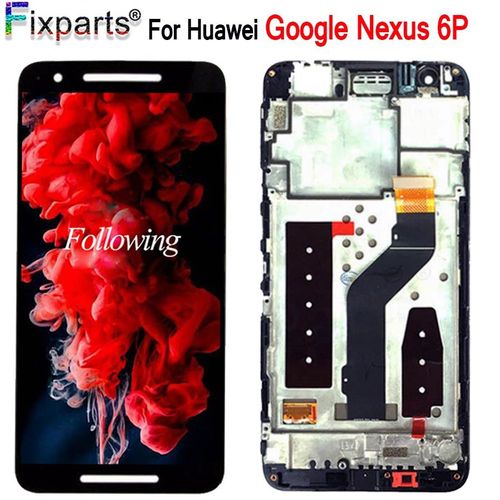 Bloc Écran Tactile Lcd De Remplacement Avec Châssis, 5.7 Pouces, Pour Huawei Google Nexus 6p