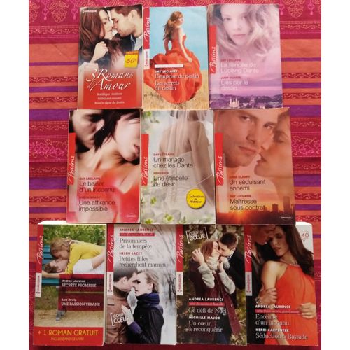 Lot 10 Livres Collection Passions - Auteure Principale : Day Leclaire