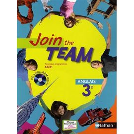 Anglais 3e Join The Team A2/B1 - (1 Cd-Rom)