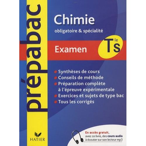 Chimie Tle S - Enseignement Obligatoire Et De Spécialité