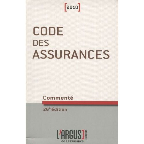 Code Des Assurances 2010 Commenté
