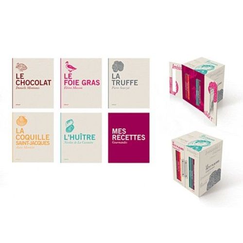 Le Petit Placard Gourmand - Coffret 6 Volumes : Le Chocolat - Le Foie Gras - La Coquille Saint-Jacques - L'huître - La Truffe - Mes Recettes Gourmandes