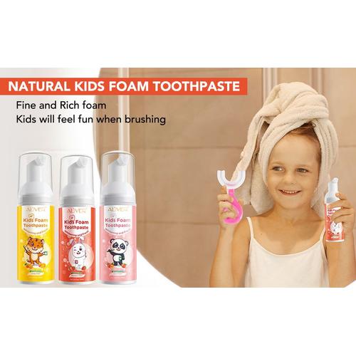 Dentifrice en mousse pour les enfants Dentifrice en mousse pour