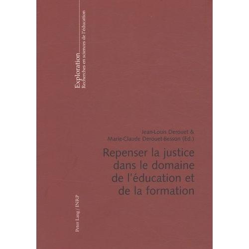 Repenser La Justice Dans Le Domaine De L'éducation Et De La Formation