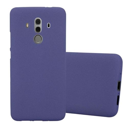 Cadorabo Housse Compatible Avec Huawei Mate 10 Pro En Frost Bleu Foncé - Étui De Protection En Silicone Tpu Flexible