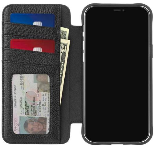 Etui Case-Mate Tough-Wallet Iphone 13 Pro Max Cuir Noir