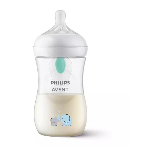 Biberon Natural 3.0 260 Ml Eléphant Avec Valve Airfree - Philips Avent