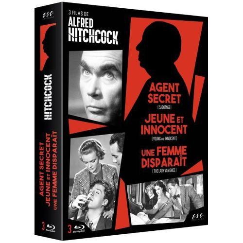 3 Films De Alfred Hitchcock : Agent Secret + Jeune Et Innocent + Une Femme Disparaît - Pack - Blu-Ray