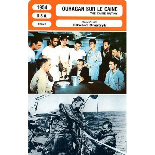 Fiche Monsieur Cinema Ouragan Sur Le Caine De Edward Dmytryk Avec Humphrey Bogart, José Ferrer Et Lee Marvin