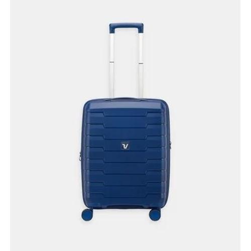 Roncato - Valise extensible rigide cabine 4R 55 cm - Bleu