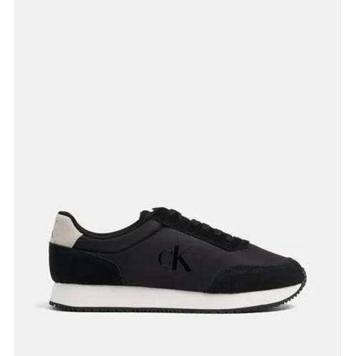 Calvin Klein Jeans Baskets Basses De Running Retro Noir