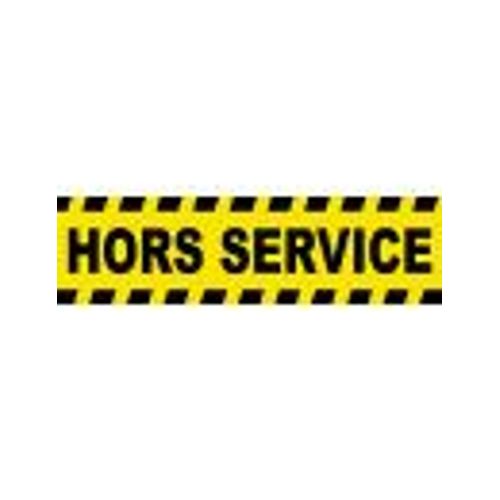 Hors Service - 15x4cm - Sticker/Autocollant