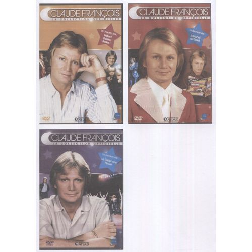 3 Dvd ¤ Claude Francois Collection Officielle Volumes 2, 3 Et 4 ¤ Tres Bon Etat