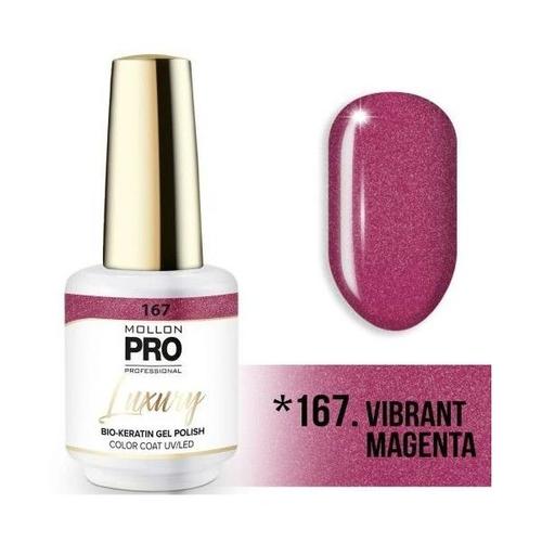 Vernis Semi-Permanent Luxury N°167 Vibrant Magenta Mollon Pro 8ml 