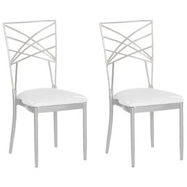 Chaise De Réception Set De 2 Argenté Girard