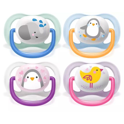 Lot De 2 Sucettes Ultra Air 0/6 Mois Animaux 2 - Philips Avent