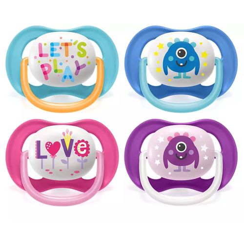Lot De 2 Sucettes Ultra Air 6/18 Mois Animaux 2 - Philips Avent