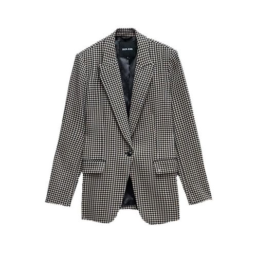 Vestes Demie Saison Salsa Checkered Suit Blazer Ecru