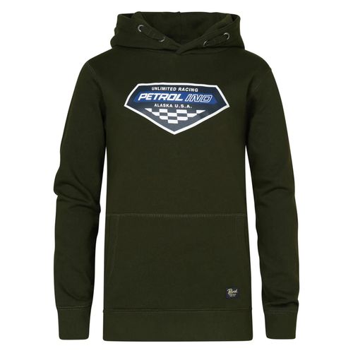 Sweat Capuche Hooded Petrol Industries Men Sweater Hooded Print Kaki