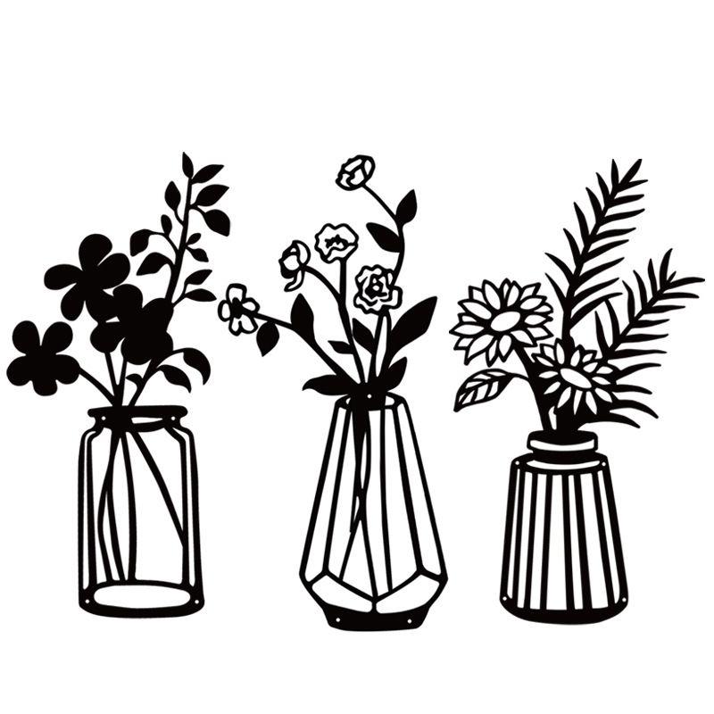 ensemble d'affiches de décoration murale botanique abstraite. branche de  plante dans un vase 3145881 Art vectoriel chez Vecteezy