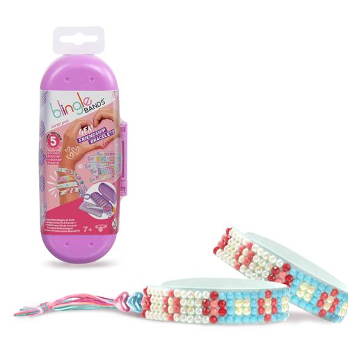 Blingle Bands Starter Lot De 5 Bandes Pour Bracelets D Amitié Avec Pierres Précieuses Jusqu 6 Couleurs - Complément Deluxe Studio Travaux Créatifs - 7 Ans - Famosa Blg01000