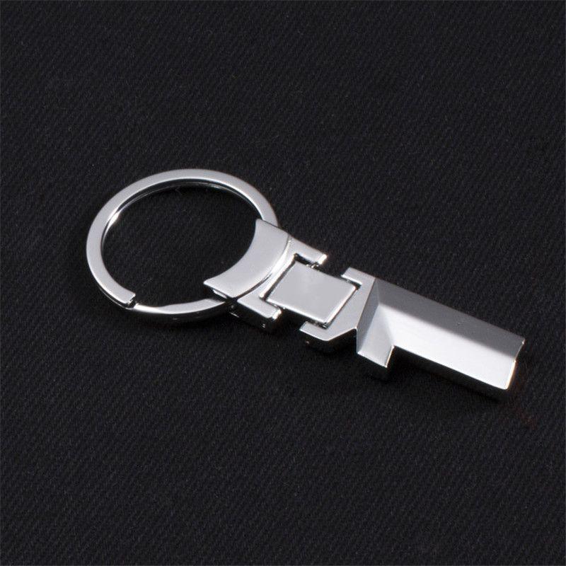 Porte-clés de voiture logo en cuir métal 3d pendentif automatique